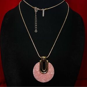 White House Black Market Pink Pendant Necklace